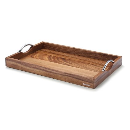 Serviertablett 53 x 36 cm, mit Griffen, Akazienholz, Continenta
