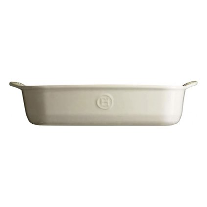 Auflaufform 29 x 19 cm, Creme, Ton, Emile Henry
