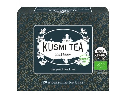 Schwarzer Tee EARL GREY, 20 Musselin-Teebeutel, Kusmi Tea