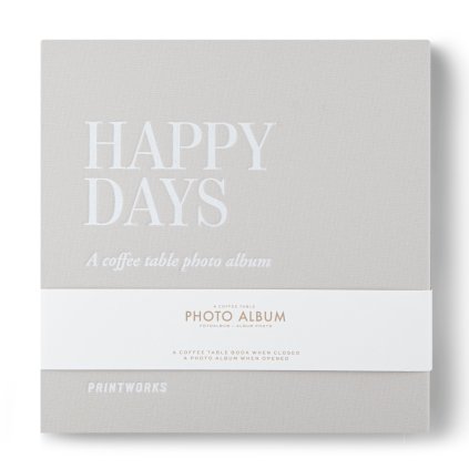 Fotoalbum HAPPY DAYS, Silber, Printworks