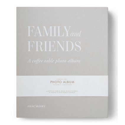 Fotoalbum FAMILY UND FRIENDS, Silber, Printworks