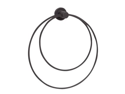 Handtuchring LOOP 26 x 23 cm, schwarz, Hübsch