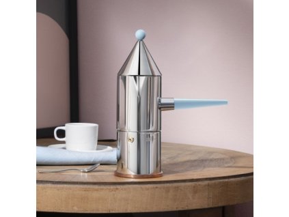 Espressokocher LA CONICA, 150 ml, blauer Griff, Alessi