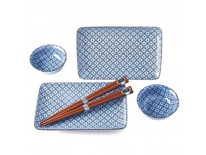 Sushi Set GEOMETRIC FLOWERS, 6-teilig, MIJ