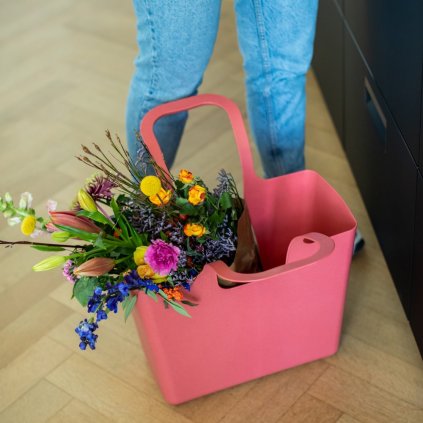 Shopper Einkaufskorb TASCHE XL, Natur Aschgrau, Koziol