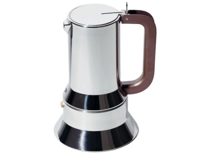 Espressokocher 9090, 150 ml, brauner Griff, Alessi