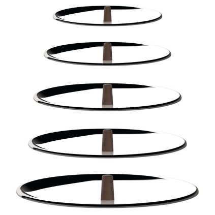 Topfdeckel EDO 24 cm, Edelstahl, Alessi