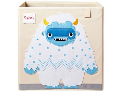 Kinder Aufbewahrungsbox YETI, 33 cm, Polyester, 3 Sprouts