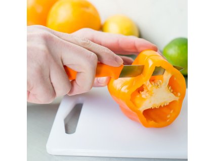 Gemüsemesser 10 cm, orange, Victorinox