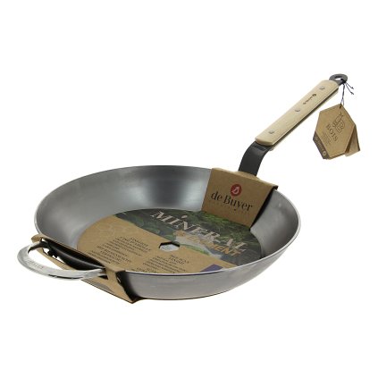 Bratpfanne MINERAL B 32 cm, Holzgriff, de Buyer