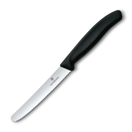 Tomatenmesser 11 cm, schwarz, Victorinox