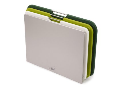 Schneidebrett NEST3 L 60164, 3er-Set, mit Ständer, grün, Kunststoff, Joseph Joseph