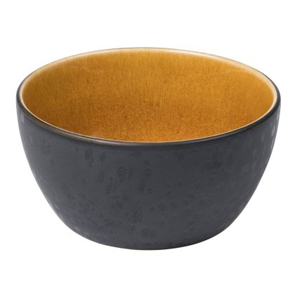 Servierschale 12 cm, schwarz/bernstein, Bitz