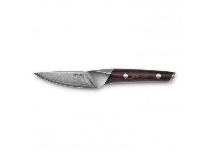 Schälmesser NORDIC KITCHEN 9 cm, Pakkaholz und Damaststahl, Eva Solo