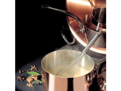 Stielkasserolle INOCUIVRE 18 cm, Gusseisen-Griff, Kupfer, de Buyer