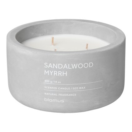 Duftkerze FRAGA ⌀ 13 cm, Sandalwood Myrrh, Blomus