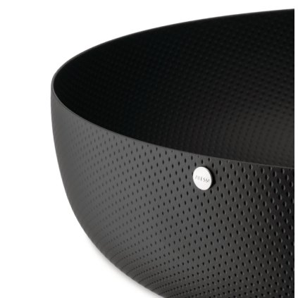 Obstschale TEXTURE 24 cm, schwarz, Alessi