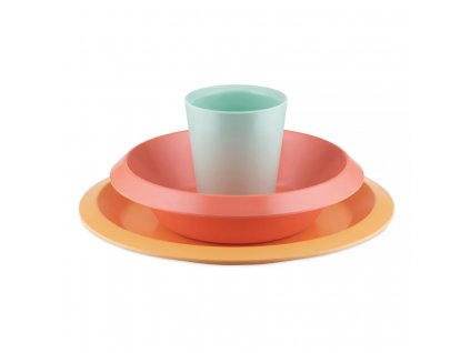 Kindergeschirrset GIRO, 3-teilig, orange, Alessi