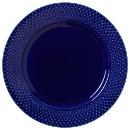 Dessertteller RHOMBE 23 cm, dunkelblau, Lyngby