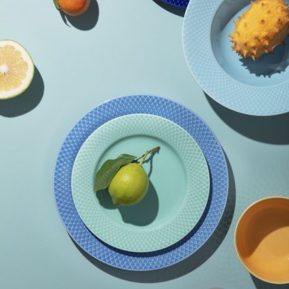 Speiseteller RHOMBE 27 cm, blau, Lyngby