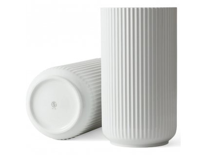 Vase 31 cm, weiß, Porzellan, Lyngby