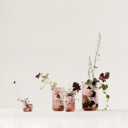 Vase 31 cm, Burgunderrot, Lyngby