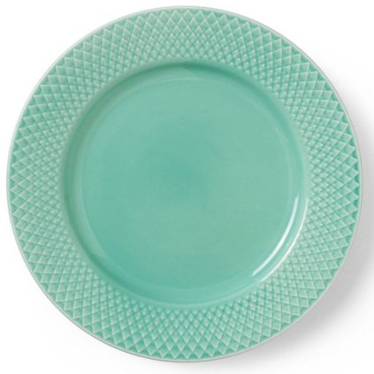 Teller RHOMBE 21 cm, Aqua, Lyngby