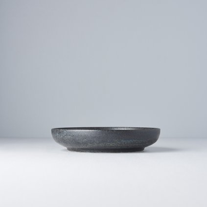 Dessertteller BB BLACK 20 cm, hoher Rand, MIJ