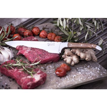 Chefmesser LUXURY 20 cm, Geschenkbox, Olivenholz-Griff, Laguiole