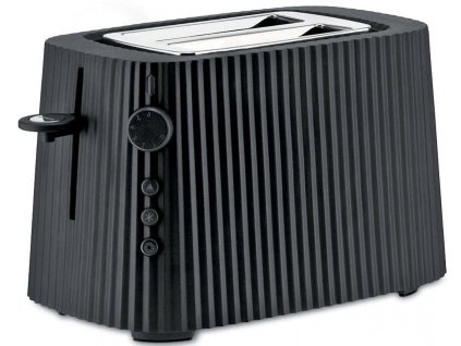 Toaster PLISSE, 2 Scheiben, schwarz, Alessi