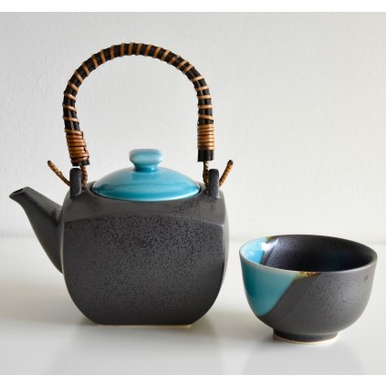 Tee-Set METALLIC BLUE, 5-teilig, MIJ