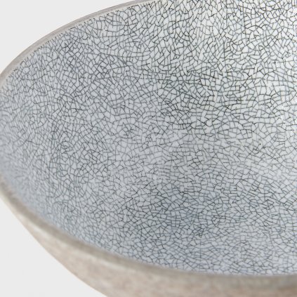 Udon Schale CRAZED GREY 19,5 cm, 800 ml, MIJ