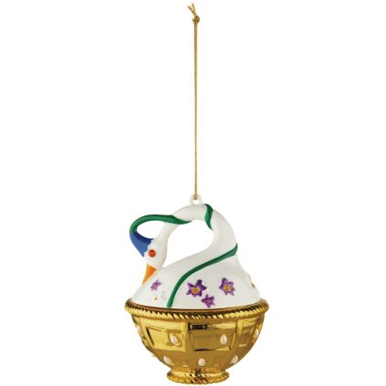 Weihnachtsschmuck CIGNO DI PRIMAVERA, weiß, Alessi