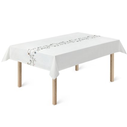 Weihnachtstischdecke HAMMERSHOI 150 x 370 cm, weiß, Kähler