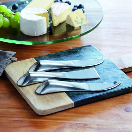 Käsemesser Set WAVE, 3-teilig, Edelstahl, Philippi