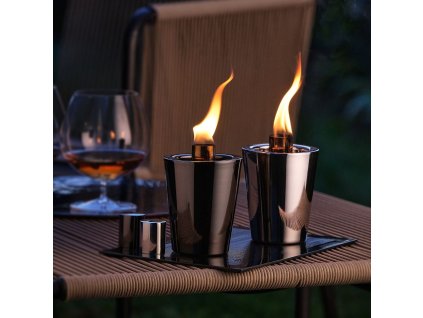 Öllampe TARCIA 12 cm, Silber, Philippi