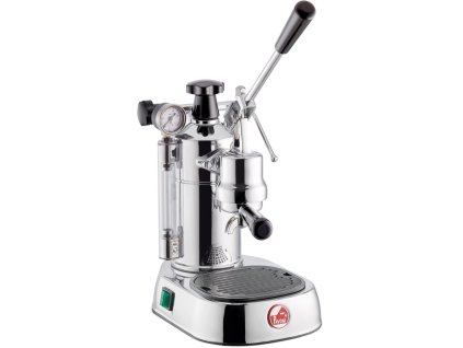 Handhebelmaschine LUSSO, Silber, Kunststoffgriff, La Pavoni