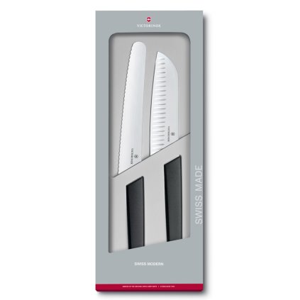Messerset SWISS MODERN, 2er-Set, schwarz, Victorinox