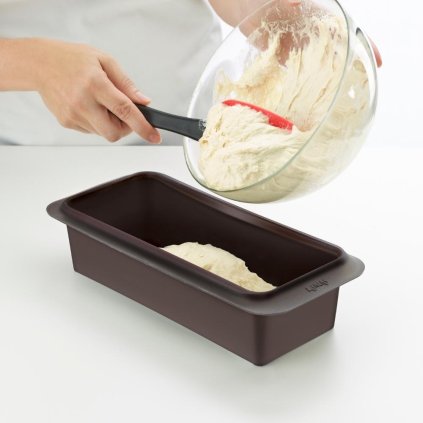 Brotbackform 25 cm, braun, Lékué