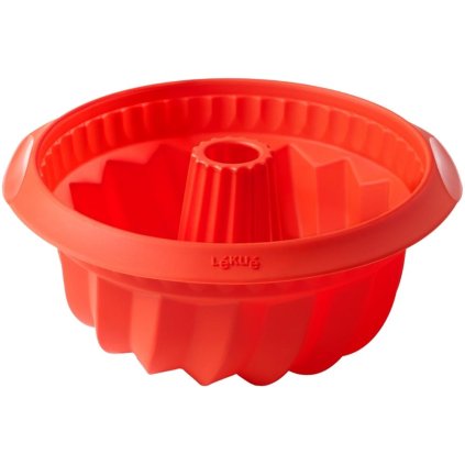 Gugelhupfform 22 cm, rot, Silikon, Lékué