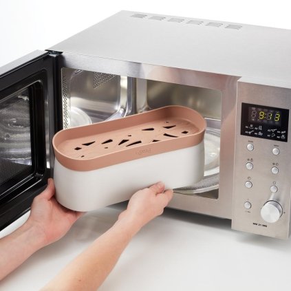 Mikrowellen-Nudelkocher 1,5 l, braun, Lékué
