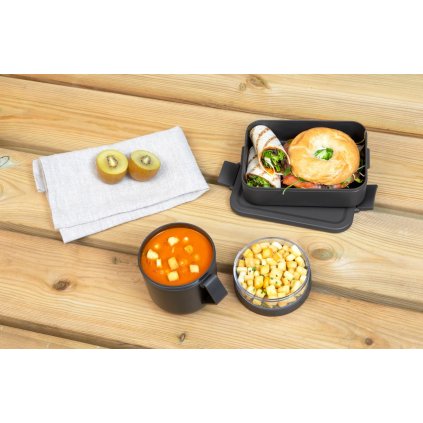 Lunch- und Snackbox Set MAKE & TAKE, dunkelgrau, Brabantia