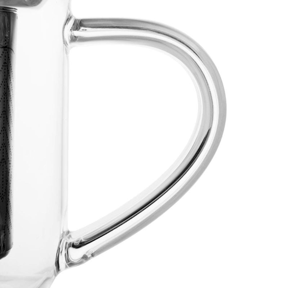 Glastasse mit Teesieb MINIMA EVA 400 ml, Puderbraun, Viva Scandinavia