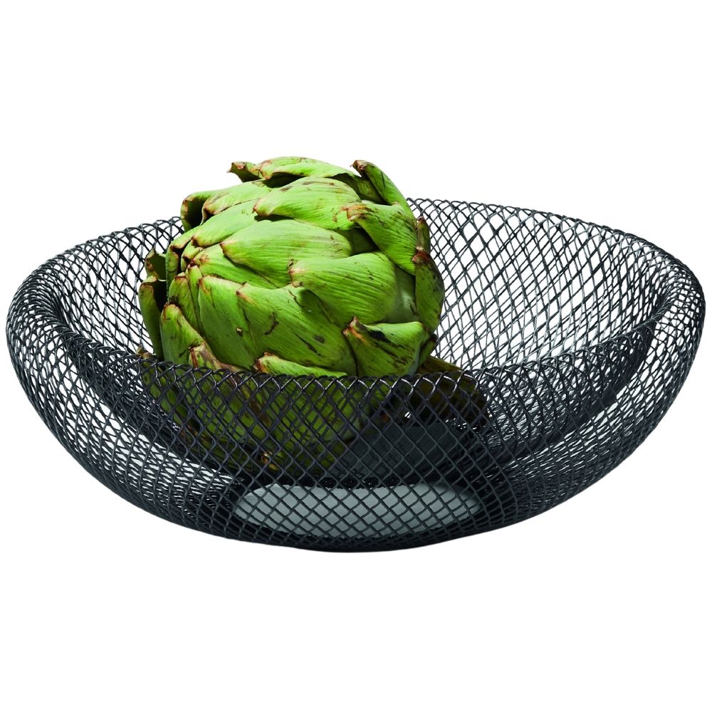 Obstschale MESH 29 cm, schwarz, Philippi