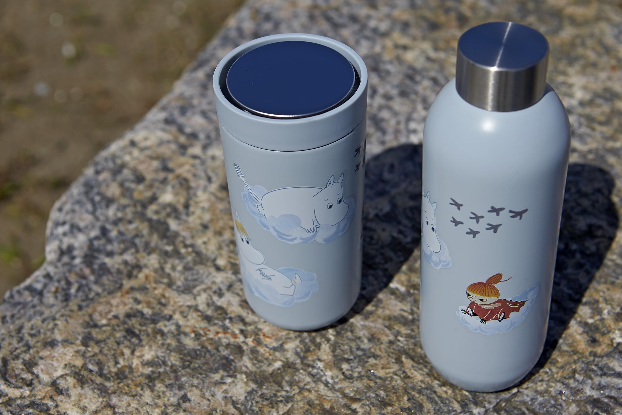 Isolierflasche TO GO CLICK MOOMIN 750 ml, Soft Cloud, Stelton