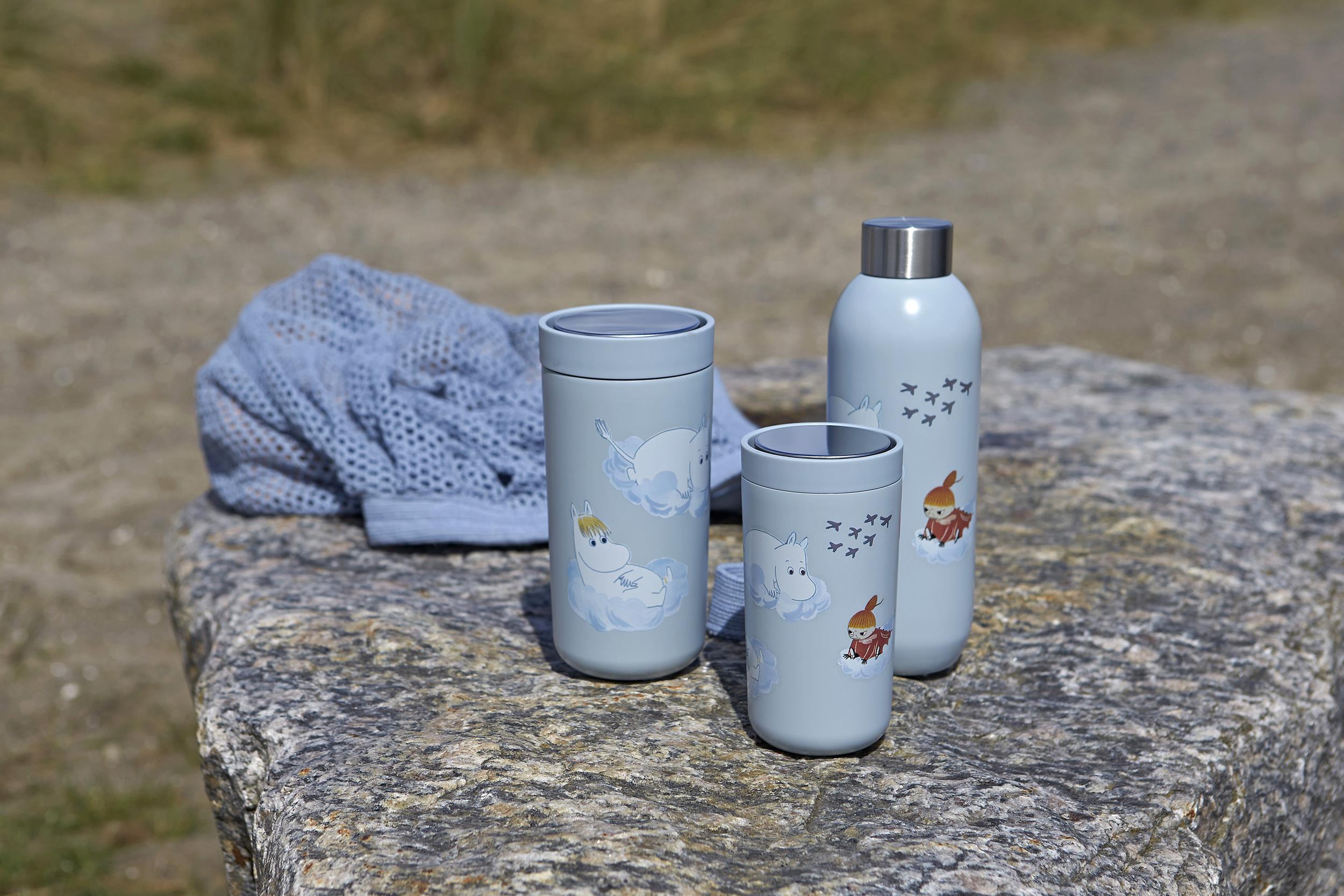 Isolierflasche TO GO CLICK MOOMIN 750 ml, Soft Cloud, Stelton