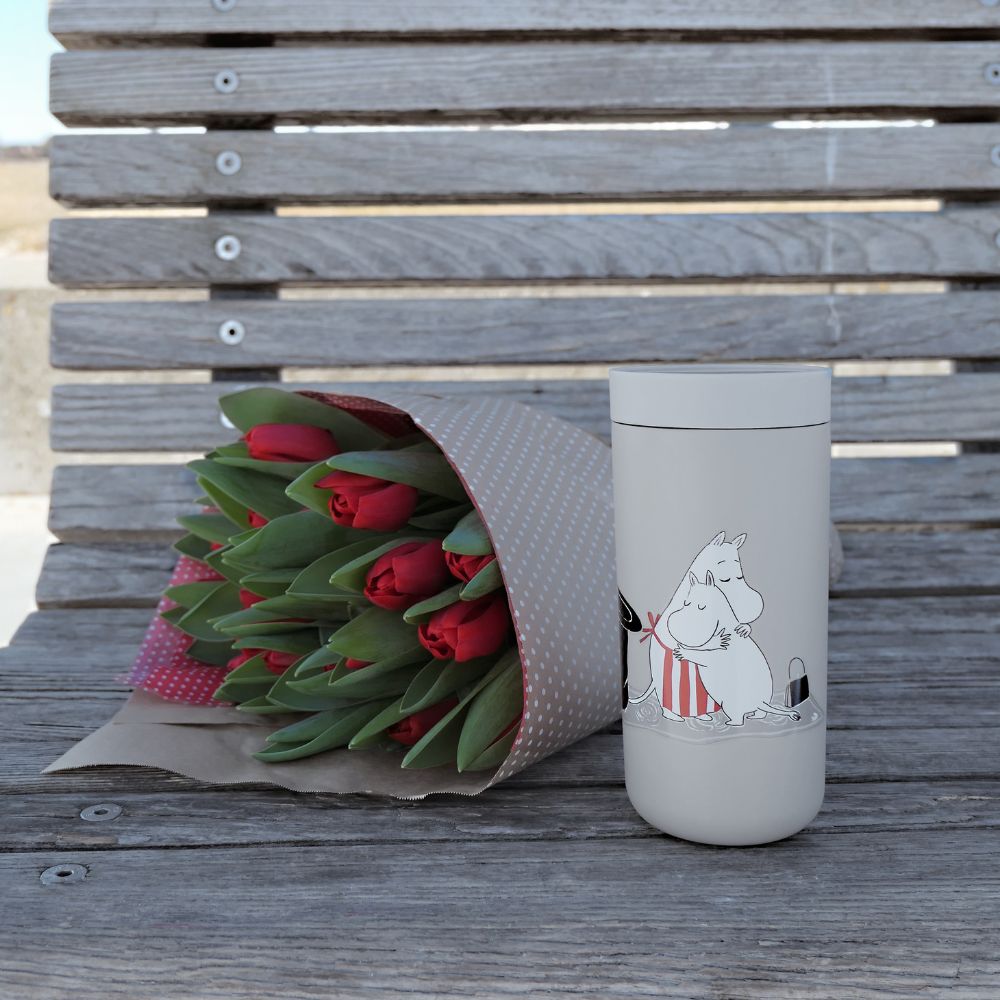 Thermobecher TO GO CLICK MOOMIN 200 ml, hellgrau, Stelton