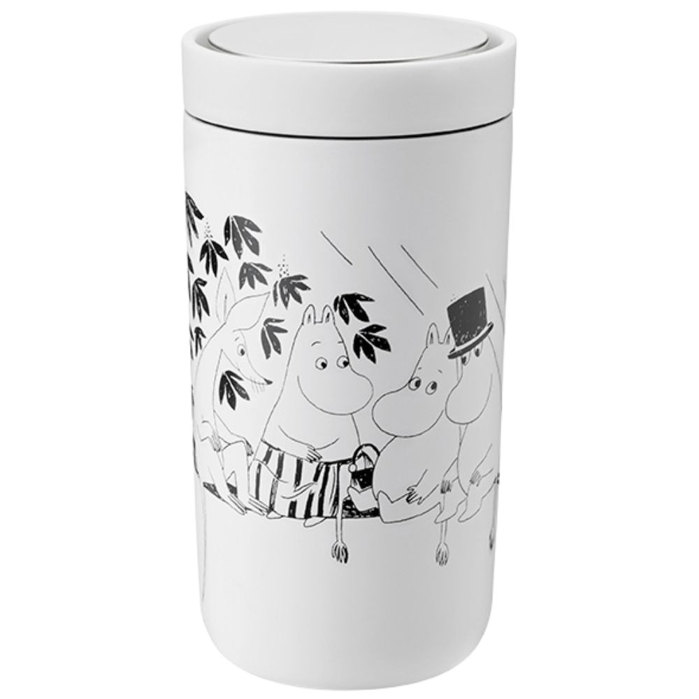 Thermobecher TO GO CLICK MOOMIN 200 ml, zartweiß, Stelton