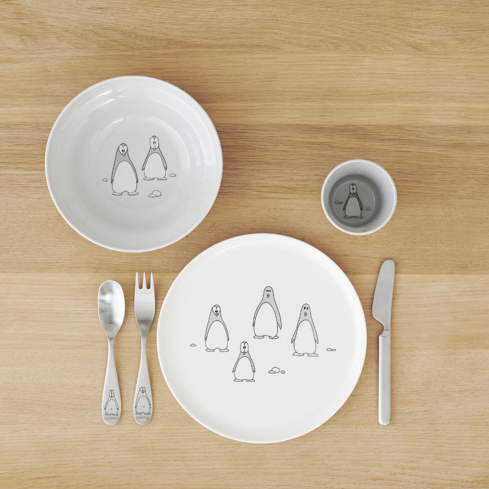 Kindergeschirrset PINGO 3er-Set, grau, Stelton