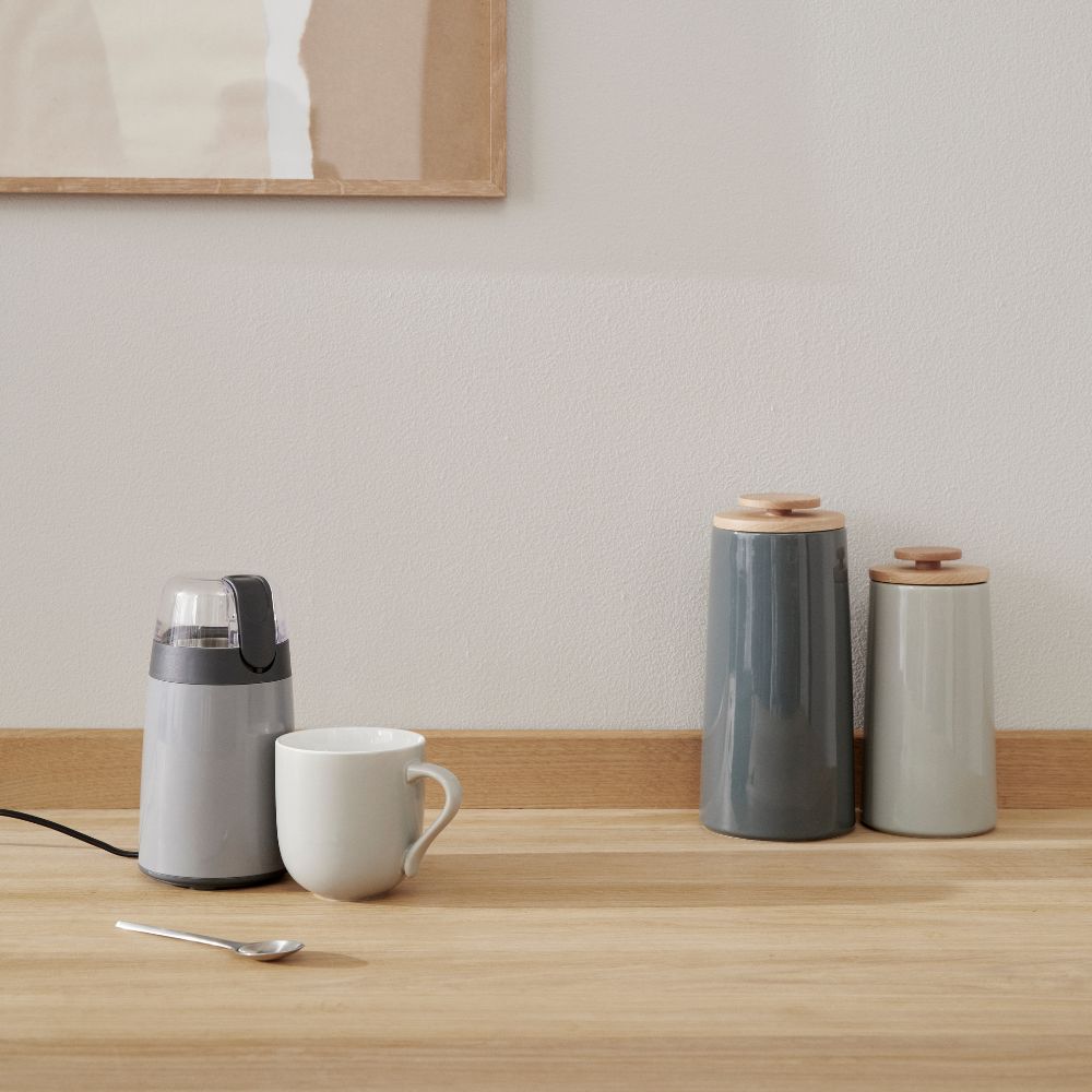 Elektrische Kaffeemühle EMMA 19 cm, grau, Stelton
